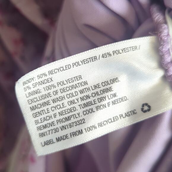 Vintage-inspired Fairycore Dress Asymmetrical Ruffled Hemline Ruching XXL* - Picture 11 of 12